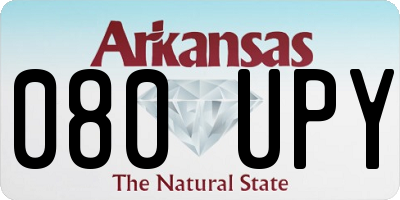 AR license plate 080UPY