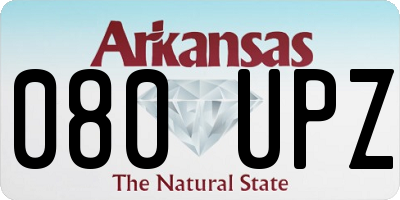AR license plate 080UPZ