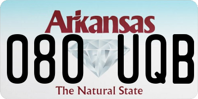 AR license plate 080UQB