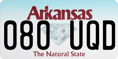 AR license plate 080UQD