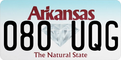 AR license plate 080UQG