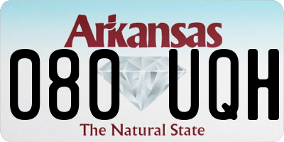 AR license plate 080UQH