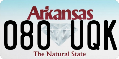 AR license plate 080UQK