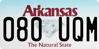 AR license plate 080UQM