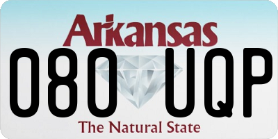 AR license plate 080UQP