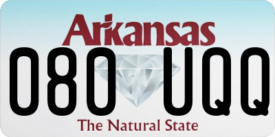 AR license plate 080UQQ