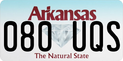 AR license plate 080UQS