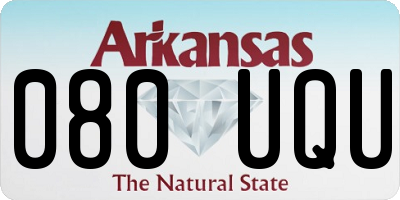 AR license plate 080UQU