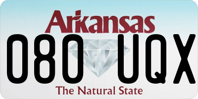 AR license plate 080UQX