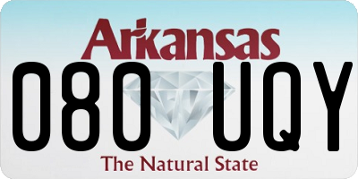 AR license plate 080UQY