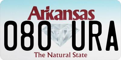 AR license plate 080URA