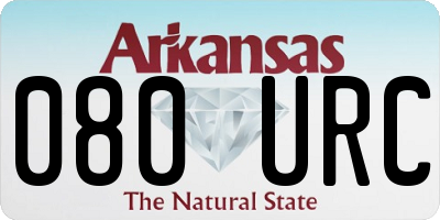 AR license plate 080URC