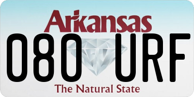 AR license plate 080URF
