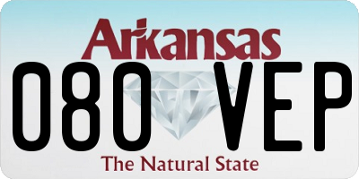 AR license plate 080VEP