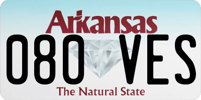 AR license plate 080VES