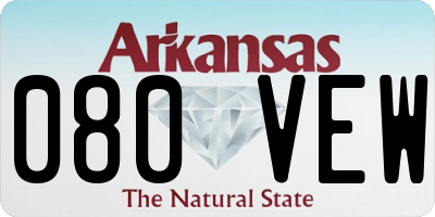 AR license plate 080VEW