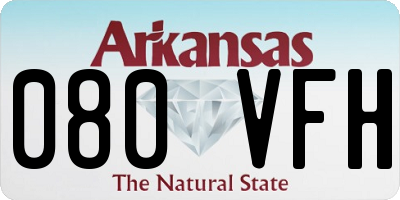 AR license plate 080VFH