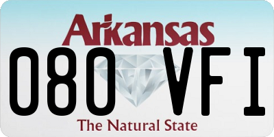 AR license plate 080VFI
