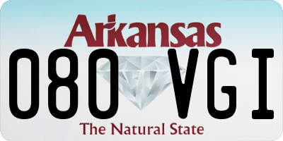 AR license plate 080VGI