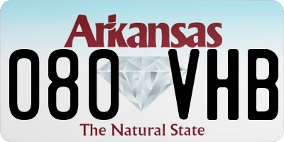 AR license plate 080VHB