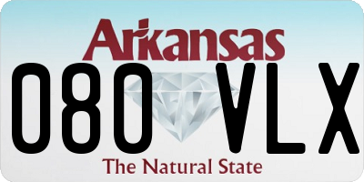 AR license plate 080VLX