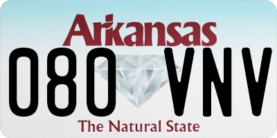 AR license plate 080VNV