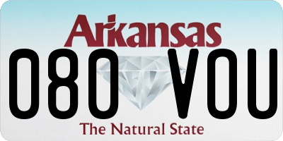 AR license plate 080VOU