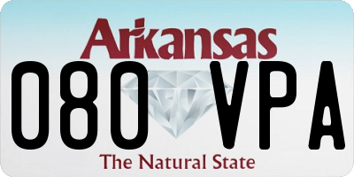 AR license plate 080VPA