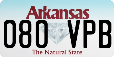 AR license plate 080VPB