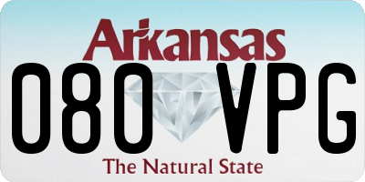 AR license plate 080VPG
