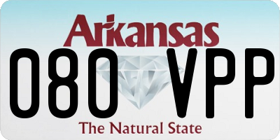AR license plate 080VPP