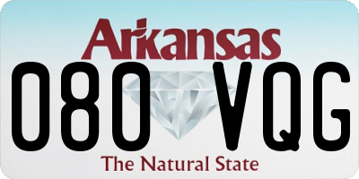 AR license plate 080VQG