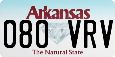 AR license plate 080VRV