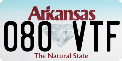 AR license plate 080VTF