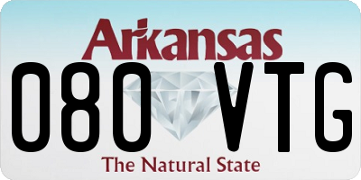AR license plate 080VTG