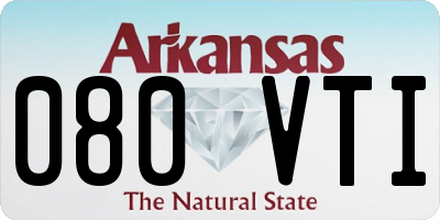AR license plate 080VTI