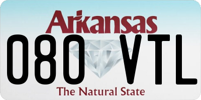 AR license plate 080VTL