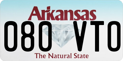 AR license plate 080VTO