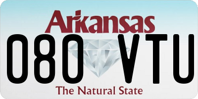 AR license plate 080VTU