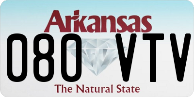 AR license plate 080VTV