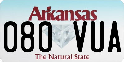 AR license plate 080VUA