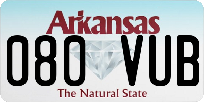 AR license plate 080VUB