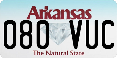AR license plate 080VUC