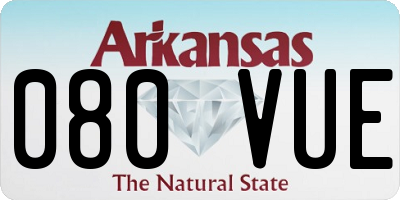 AR license plate 080VUE
