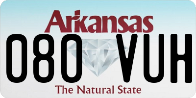 AR license plate 080VUH