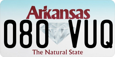 AR license plate 080VUQ