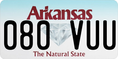 AR license plate 080VUU