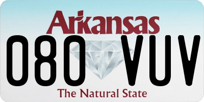 AR license plate 080VUV