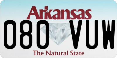 AR license plate 080VUW