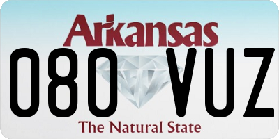 AR license plate 080VUZ